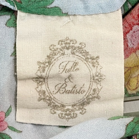 Tulle & Batiste Hosannah Culottes Floral Wide Leg Boho Ankle Pant Lotus M / L - Picture 14 of 16